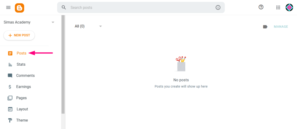 Yadda Ake Bude Website; Free Blogger Website Blogger Dashboard
