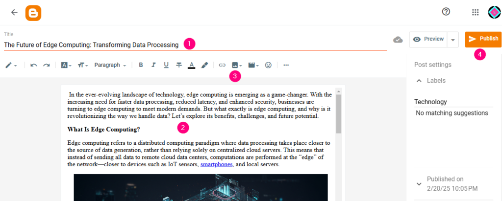 Yadda Ake Bude Website; Free Blogger Website Creating Post In Blogspot Post